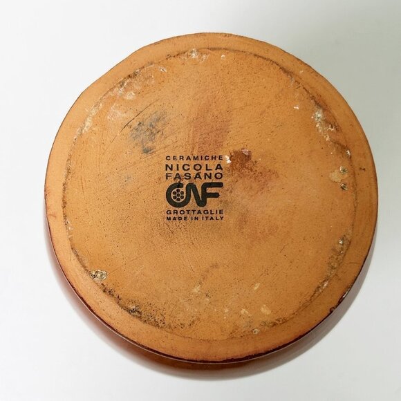 Ceramiche Nicola Fasano Pottery Vinegar Oil Pitcher Stoneware Grottaglie Italy - Picture 5 of 10